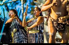 maori haka dance women festival war australia performing melbourne alamy