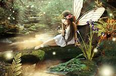 fairy little visit fairies cute girl forest wings link fantasy flower