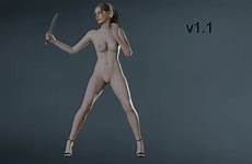 claire nude resident evil remake reloaded request loverslab noir replaces