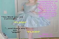 sissy tg caption boy dare captions time crossdressing unbelievable kyra musings transformations male female