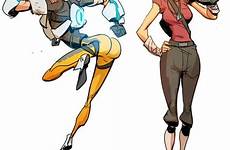 tracer overwatch fortress rule tf2 beta fanart genderbend blizzard cheers allmystery