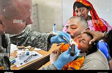 medical army examination souheil stock combat alamy 256th medic spc right