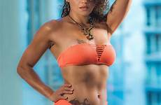 pearl gonzalez hot bikini fighter female hottest martial mixed seen ever artist american clad posing orange she