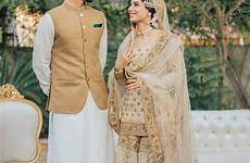 pakistani wedding sharara groom zainab abbas dress her bridal couples outfit color inspirations dresses nikkah nikah bride muslim outfits dance