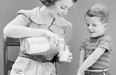 mom vintage retro son mother 1950s milk 1950 moms kids boys pouring mantra happy classic ads choose board babies housewife