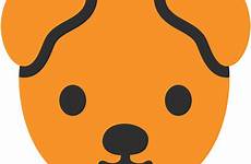 emoji dog face android animals clipart nature emojis google transparent creazilla pet emoticons downloads