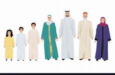 family arab big vector happy royalty