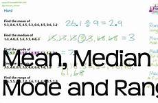median maths mean mode range averages igcse revision