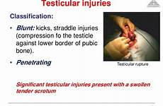 testicular injuries straddle blunt
