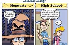hogwarts school high real potter harry versus neatorama comics meanwhile students cliques vs memes different
