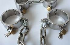 bondage bdsm handcuffs sex steel toys stainless adult restraint cuffs chain set restraints pcs legcuffs hand shop fetish shackle metal