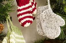 christmas patterns ornaments knitted ornament knit tree knitting mittens mini