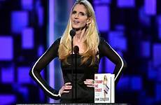 coulter ann alberto political speech unfunny claims berkeley lowe speaks roast commentator author onstage ridicules fallout slams globalnews canceled uc