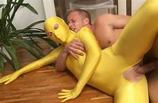 zentai sex spandex catsuit her first