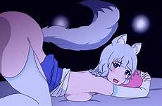 sex wolf kemono michi naked pussy ass bed pillow body xxx gif human female blue tail straight rule half humanoid
