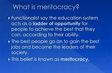 meritocracy functionalism