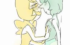 universe steven pearl yellow blue tumblr mouth drawing lapidot