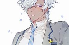 anime boy hair skin guy characters guys boys hot cute dark character manga glasses blue oc drawing skins fantasy twimg