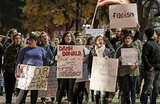 election trump against protests across ap donald demonstrators neb protest omaha downtown wave nov signs friday during wtop nati