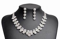 jewelry prom rhinestone set necklace crystal diamante bridal earring sumptuous sets wedding