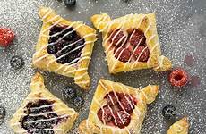 puff pastries cream berry pastry foodtasia berries leave
