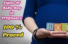 boy baby pregnancy symptoms signs during