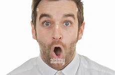 shocked man mouth open astonishment surprise stock alamy