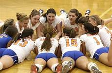 volleyball circle girls shorts team asses lay smalls spandex sports those athletic