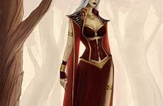 elf wow elves female fantasy warrior elven blood high
