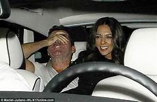simon terri lauren lap pregnant ex sits look cowell seymour appeared giggling his having ball together celebrates girlfriend without birthday