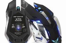 mouse gaming wireless computer game light mice usb led optical rechargeable 2400dpi adjustable x70 walmart breathing dual mode backlight aliexpress