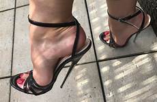 heel high stiletto fetish sandals metal very patent strappy pointed 16cm uk4 bar uk3 size