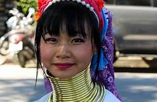 thailand neck karen long thai women people woman native culture tribal tribe ring asia lady ethnic traditional indigenous face jewelry