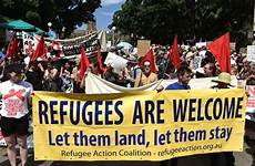 refugee australian policy against refugees australia protest central un sydney told punitive cnn people banners life protesting