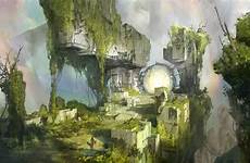 destiny concept game bungie bellbrook dorje environment fantasy gate painting warp sci fi artwork artstation golden age landschap worlds fantasie