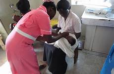 midwifery juba nursing college student administering vaccine clinic polio epi neonate sudan south