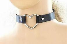 slave collars neck choker women sex leather bondage heart fetish belt shaped adult toys health