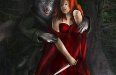hood riding wolf red deviantart mr spikey story bad little ridding werewolf big wolves women