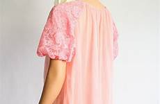 60s babydoll baby floaty nightgown peignoir negligee nightie sheer