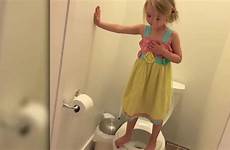 toilet girl stands mother videos
