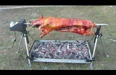 pig rotisserie spit whole hog grill roast roaster cooking fire diy roasters bbq roasting machine pit pigout outdoors gas oven