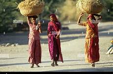 tharu chitwan tribal nepal village alamy girls