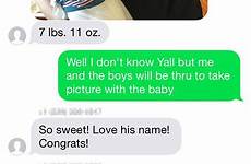 couple text texts strangers people hospital accidentally newborn them baby williams courtesy congratulate show