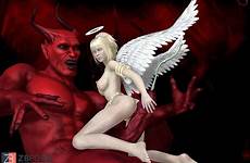 satan devil angel vs satanic sex against porno penetration cum animation