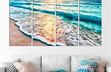 wall ocean beach decor etsy canvas
