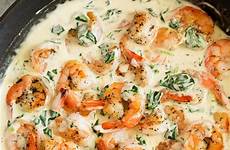 shrimp creamy spinach healthy camarones cooked cookingclassy alfredo classy prawn weeknight thekitchn cremosos espinacas parmesano 25lists
