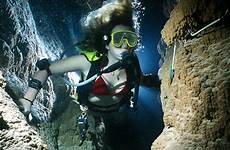 cave diving deep underwater dark diver grotta giusti italy dangerous water jenny pinder cold where amazing swims passages through tuscany