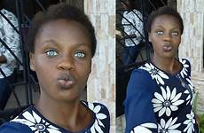 eyes blue nigerian woman wows beautiful users social striking girl