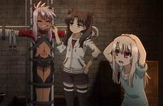 illya anime tied prisma bondage fate kaleid liner 2wei girls pretty hands tightly captured think double she cool they episode