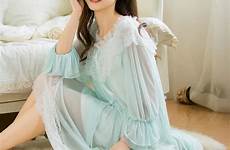 gauze nightdress modal sleepwear nightgown nightwear